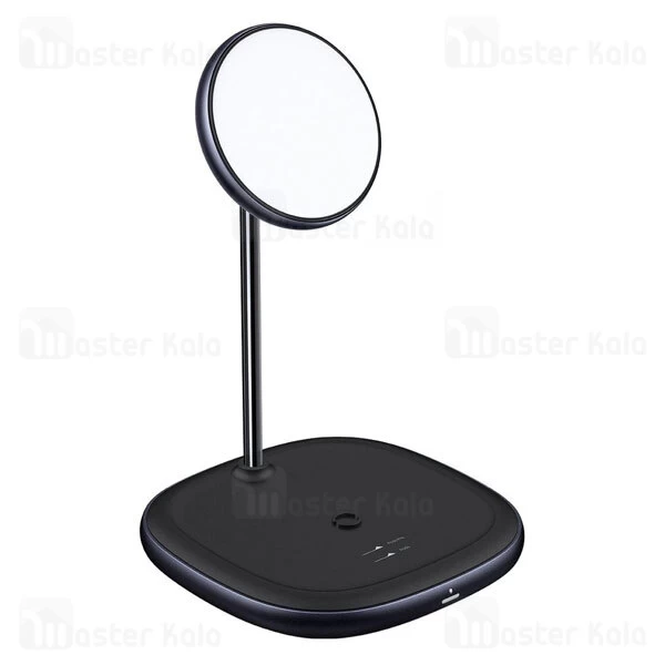 هولدر و شارژر وایرلس بیسوس Baseus Swan 2-in-1 Wireless Magnetic Charger WXSW-C01 توان 20 وات