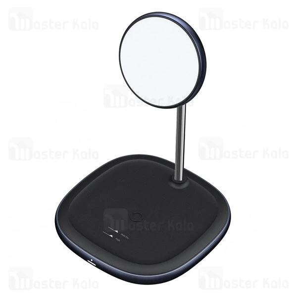 هولدر و شارژر وایرلس بیسوس Baseus Swan 2-in-1 Wireless Magnetic Charger WXSW-C01 توان 20 وات
