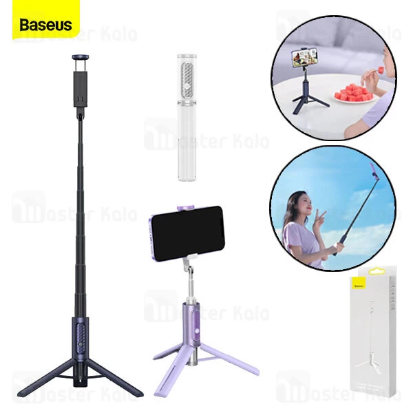 مونوپاد و سه پایه بلوتوثی Baseus Traveler Bluetooth Tripod Selfie Stick ZPBL000002