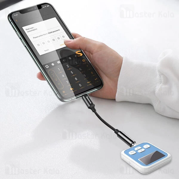 کابل تبدیل Lightning به پورت AUX بیسوس Baseus iP Male to 3.5mm Female L3.5 Adapter CALL3-01 