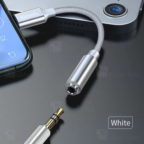 کابل تبدیل Lightning به پورت AUX بیسوس Baseus iP Male to 3.5mm Female L3.5 Adapter CALL3-01 