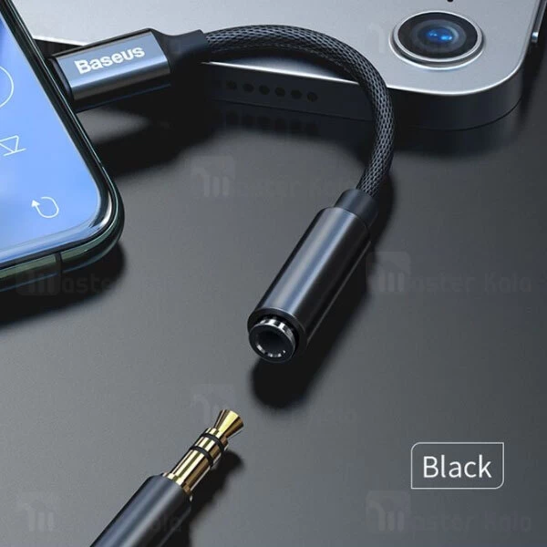 کابل تبدیل Lightning به پورت AUX بیسوس Baseus iP Male to 3.5mm Female L3.5 Adapter CALL3-01 