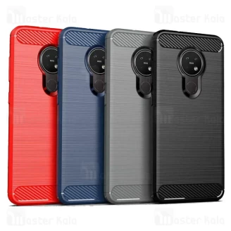 قاب محافظ ژله ای نوکیا Nokia 6.2 / 7.2 Rugged Armor Fiber Carbon