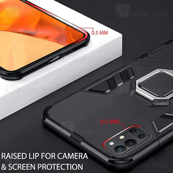 قاب ضد ضربه OnePlus 9R Keysion Shockproof Armor Ring Holder Case