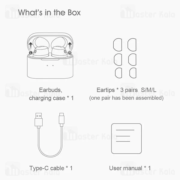 هندزفری بلوتوث QCY HT01 True Wireless Stereo Bluetooth Earbuds