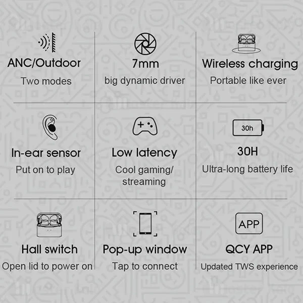 هندزفری بلوتوث QCY HT01 True Wireless Stereo Bluetooth Earbuds