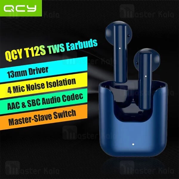 هندزفری بلوتوث QCY T12S ENC True Wireless Earbuds