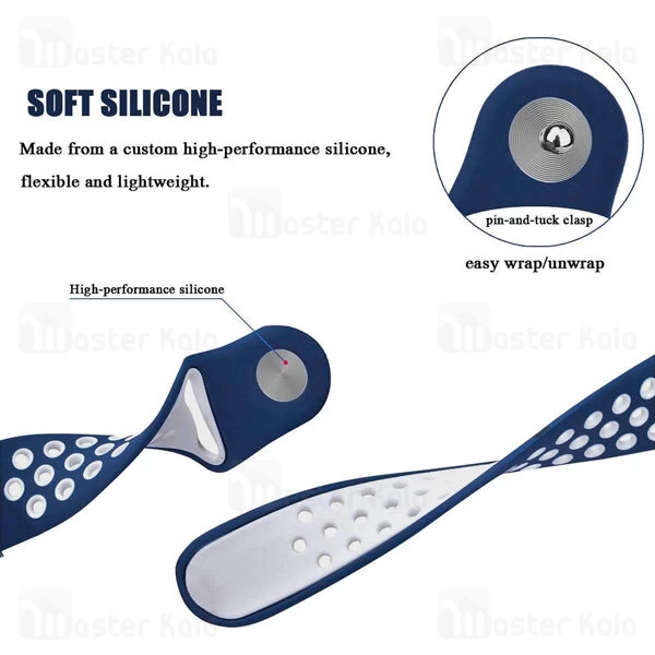 بند سیلیکونی طرح نایکی Xiaomi Amazfit Bip U / Bip U Pro / Bip S Strap Double Colour Silicone Band