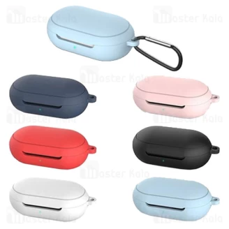 کاور محافظ سیلیکونی هندزفری سامسونگ Samsung Galaxy Buds / Buds Plus Silicone Case دارای قلاب آویز