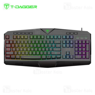 کیبورد سیمی گیمینگ T-Dagger Submarine T-TGK205 Gaming Keyboard RGB Backlight