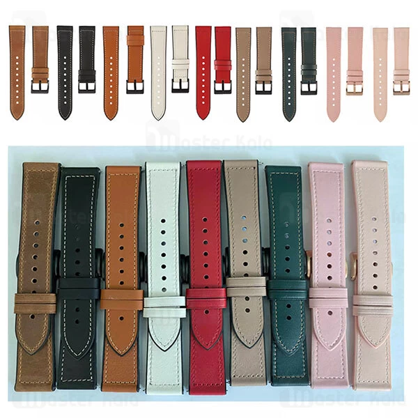 بند چرمی ساعت هوشمند Xiaomi Amazfit GTR 2 / GTR 47mm / GTR 2e Smart Watch Leather Strap