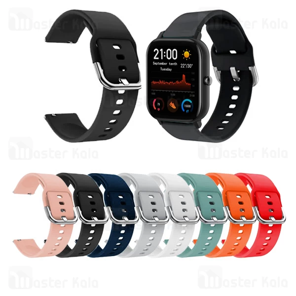 بند سیلیکونی ساعت هوشمند شیائومی Xiaomi Amazfit GTS / GTS 2 / GTS 2e Silicone Band