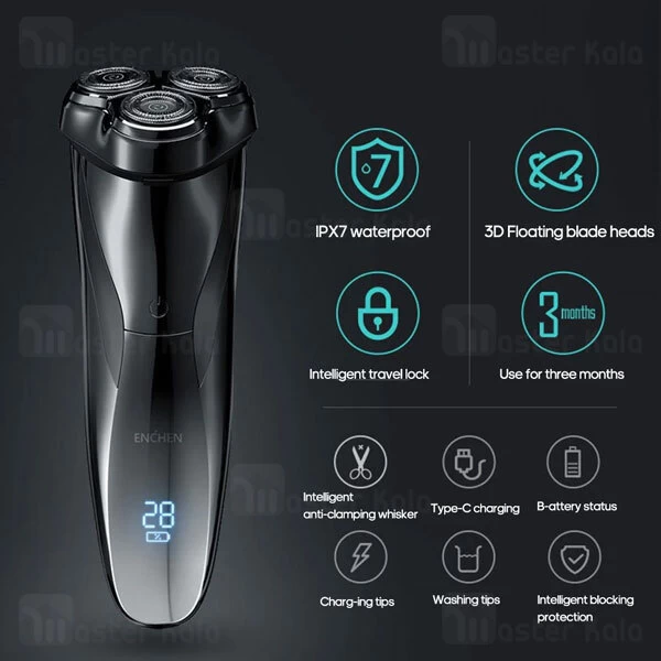 ماشین ریش تراش شیائومی انچن Enchen BlackStone 3 Electric Shaver ضد آب