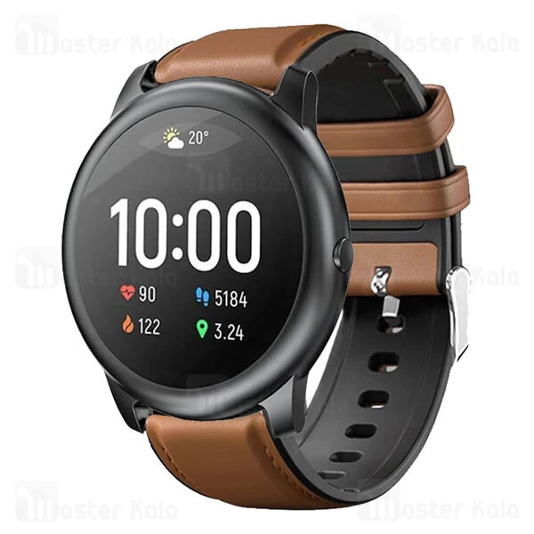 بند چرمی ساعت هوشمند Xiaomi Haylou LS05 / RT LS05S Smart Watch Leather Strap