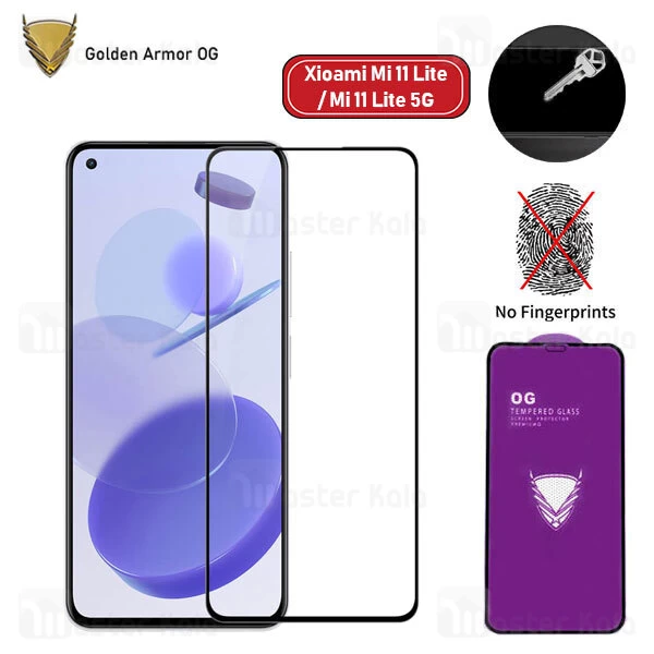 گلس تمام صفحه Xiaomi Mi 11 Lite / Mi 11 Lite 5G OG Gold Armor 2.5D Full Screen Protector