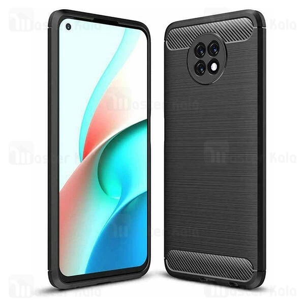 قاب محافظ ژله ای Xiaomi Redmi Note 9 5G / Note 9T Fiber Carbon Rugged Armor Case
