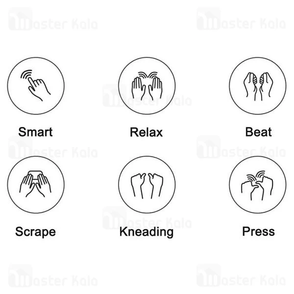 ماساژور دوتایی Xiaomi Youpin Leravan LJ-U8 Magic Body Massage Stickers