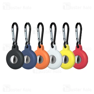 جاسوئیچی سیلیکونی اپل ایرتگ Apple AirTag Silicone Keychain Ring Protective Case