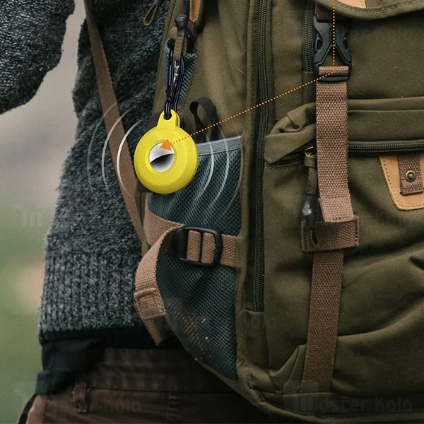 جاسوئیچی سیلیکونی ایرتگ اپل Apple AirTag Silicone Keychain Ring Protective Case