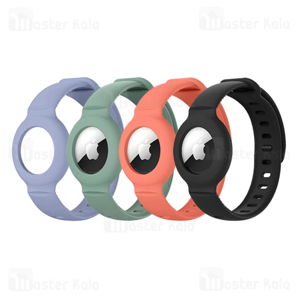 دستبند محافظ سیلیکونی ایرتگ اپل Apple AirTag Silicone Wristband Case