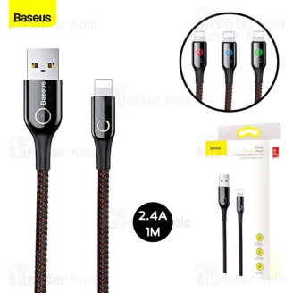 کابل لایتنینگ هوشمند قطع کن خودکار بیسوس Baseus C-Shaped Light Intelligent CALCD-01 پک کیسه ای