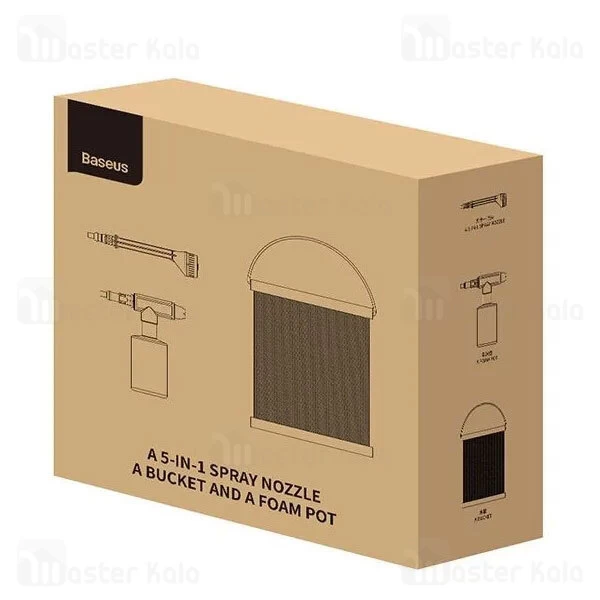 کیت 3تایی شست و شوی خودرو بیسوس Baseus Dual Power Portable Electric Car Wash Nozzle CPBD000001