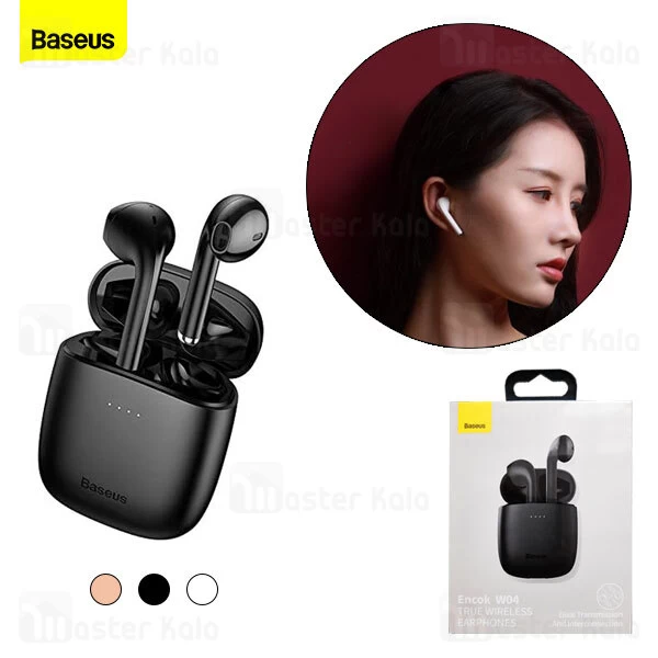 هندزفری بلوتوث دوتایی بیسوس Baseus W04 True Wireless Earphone NGW04 طرح ایرپاد
