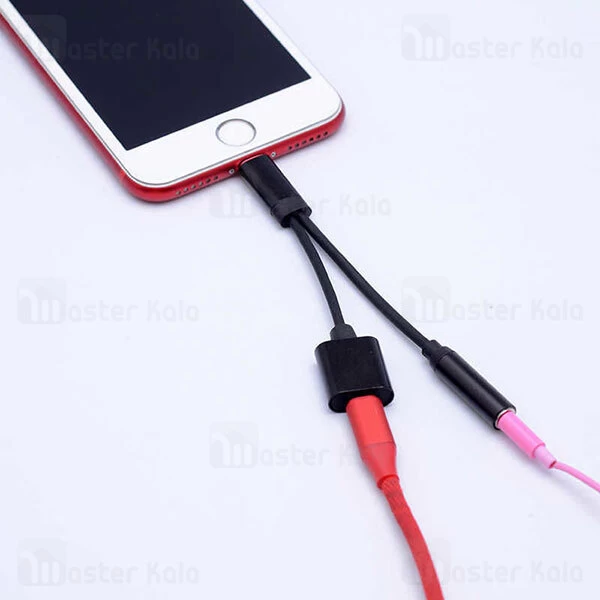 تبدیل Go-Des GD-UC08 2 in 1 Lightning Headphone And Charger Converter Connector
