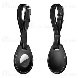 جاسوئیچی و بند آویز طرح چرم اپل ایرتگ Apple AirTag Keychain Protective Leather Buckle