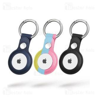 جاسوئیچی طرح چرم اپل ایرتگ Apple AirTag Keychain Protective Leather Cover