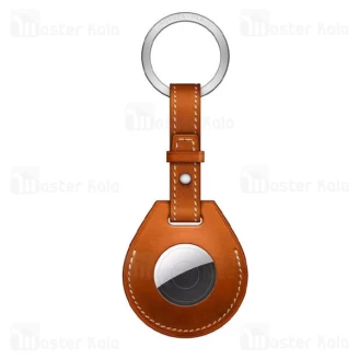 جاسوئیچی و بند آویز طرح چرم اپل ایرتگ Apple AirTag Keychain Protective Leather Ring