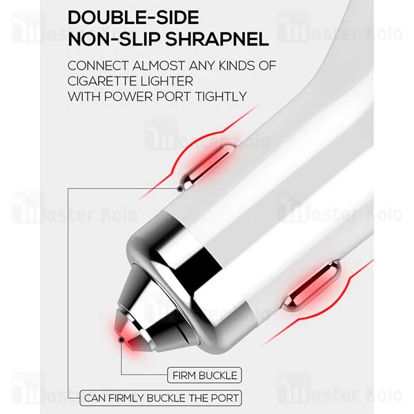 شارژر فندکی LDNIO C504Q Car Charger QC3.0 With Cigarette Lighter Expansion 160W