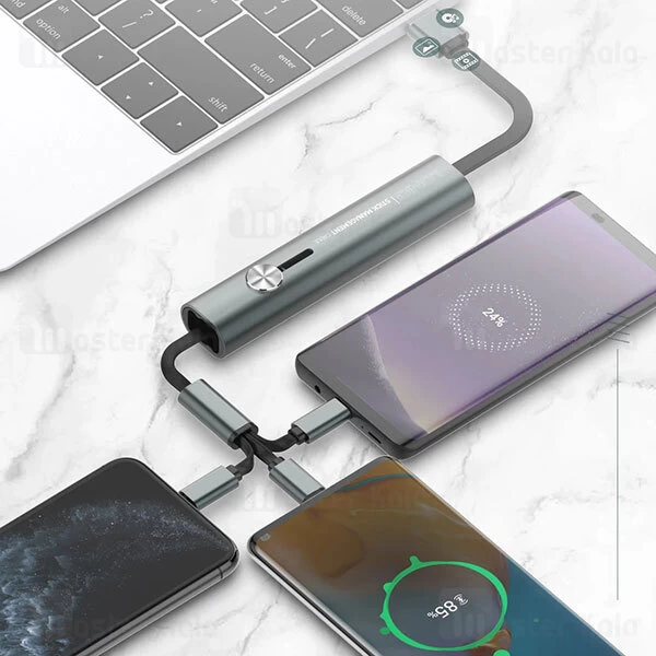 کابل سه سر الدینیو LDNIO LC99 3 in 1 Stick Management طول 30 سانتی متر و توان 3.4 آمپر