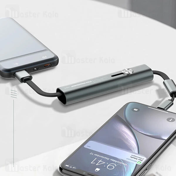 کابل سه سر الدینیو LDNIO LC99 3 in 1 Stick Management طول 30 سانتی متر و توان 3.4 آمپر