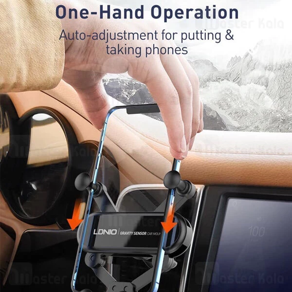 هولدر دریچه کولر الدینیو LDNIO MG03 Gravity Mechanical Car Mount Holder