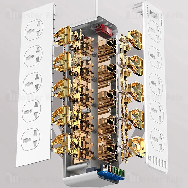چند راهی برق LDNIO SC10610 5 USB And 1 Type C QC3.0 PD Power Strip