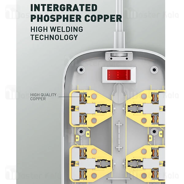 چند راهی برق LDNIO SC4407 Defender Series 4 USB Port Power Strip