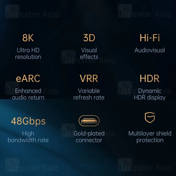 کابل HDMI مک دودو Mcdodo CA-8430 HDMI to HDMI 2.1 8K Cable HDR طول 2 متر