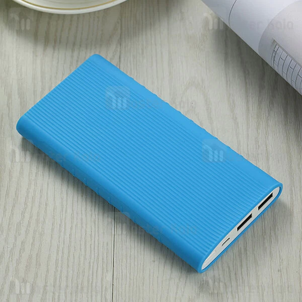 کاور محافظ سیلیکونی پاوربانک 10000 شیائومی Xiaomi Mi Power Bank 2S PLM09ZM Silicon Cover Case