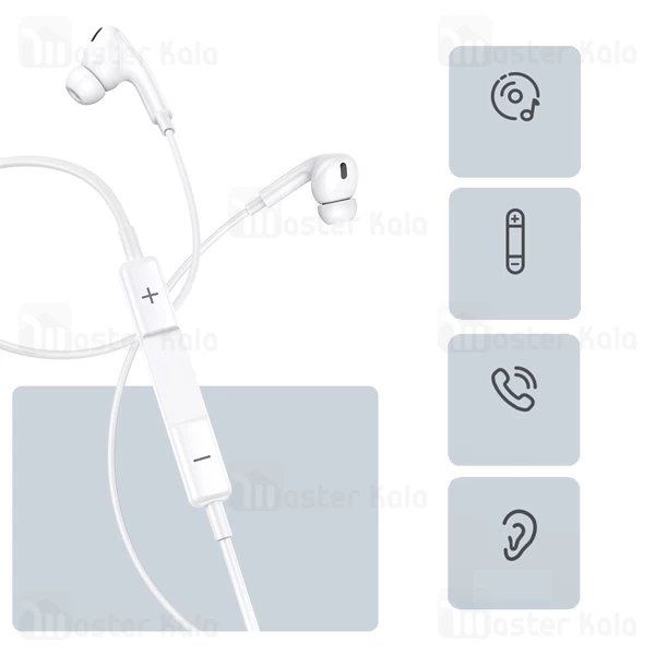 هندزفری سیمی یوسامز Usams EP41 Lightning in-Ear Earphone US-SJ453 با کانکتور لایتنینگ