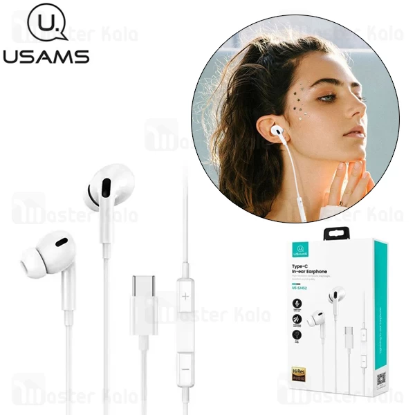هندزفری سیمی یوسامز Usams EP41 Type-C in-Ear Earphone US-SJ452 با کانکتور Type C