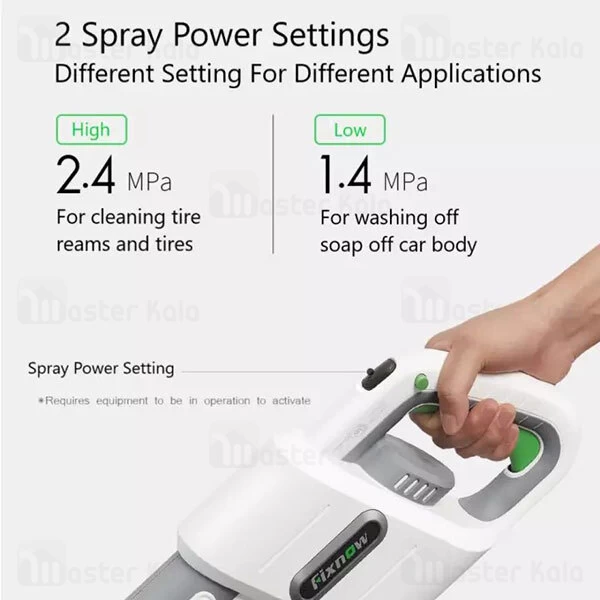 کارواش شارژی Xiaomi Fixnow Wireless Car Washer Machin