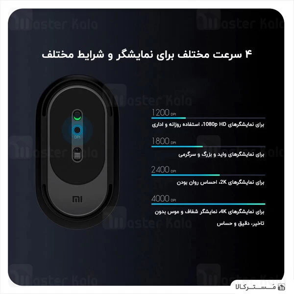 موس وایرلس بلوتوث Xiaomi Mi Portable Mouse 2