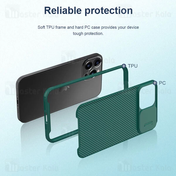 قاب محافظ نیلکین آیفون Apple iPhone 13 Pro Max Nillkin CamShield Pro Case دارای محافظ دوربین