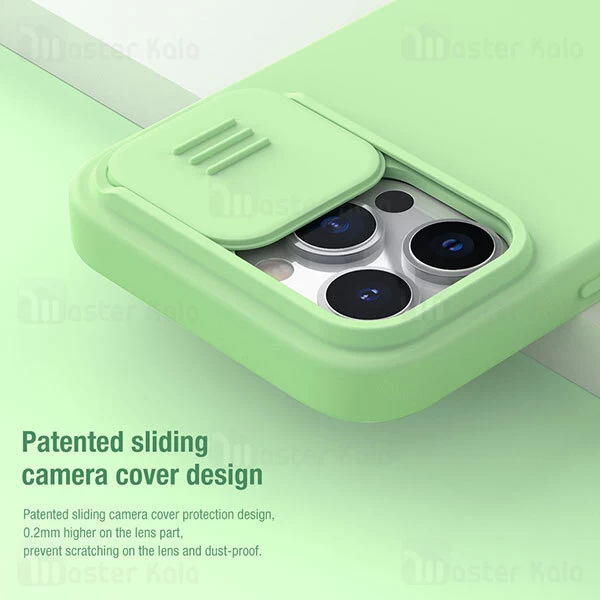 قاب سیلیکونی مگنتی محافظ دوربین Apple iPhone 13 Pro Max Nillkin CamShield Silky Magnetic Silicon Case with Camera Protection