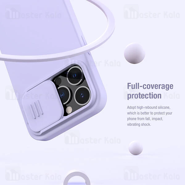 قاب سیلیکونی مگنتی محافظ دوربین Apple iPhone 13 Pro Max Nillkin CamShield Silky Magnetic Silicon Case with Camera Protection