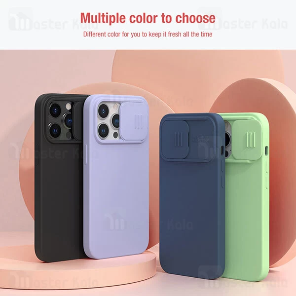 قاب سیلیکونی مگنتی محافظ دوربین Apple iPhone 13 Pro Max Nillkin CamShield Silky Magnetic Silicon Case with Camera Protection