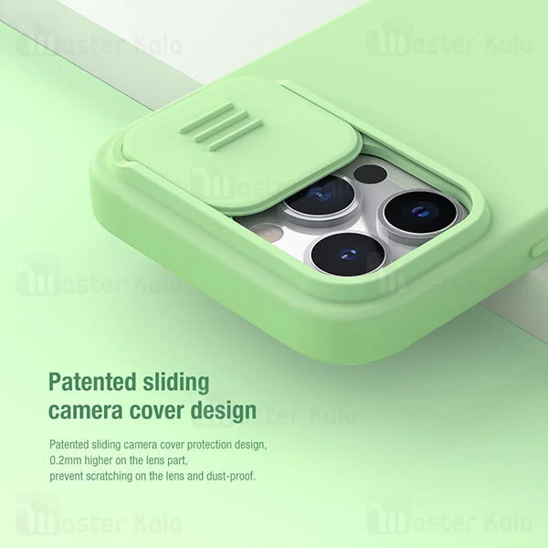 قاب سیلیکونی محافظ دوربین Apple iPhone 13 Pro Nillkin CamShield Silky Silicon Case with Camera Protection