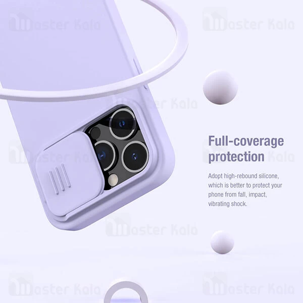 قاب سیلیکونی محافظ دوربین Apple iPhone 13 Pro Nillkin CamShield Silky Silicon Case with Camera Protection