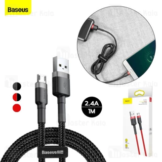 کابل میکرو یو اس بی بیسوس Baseus Cafule CAMKLF-BG1 طول 1 متر و توان 2.4 آمپر